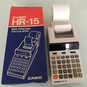 Casio calculator Mini printing calculator Vintage printing calculatore image 2
