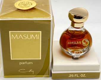 Masumi (1967) by Coty Pure Perfume 7.5 ml/.25 US fl.oz. Splash (Not Spray) Stored in the Original Case, Sealed