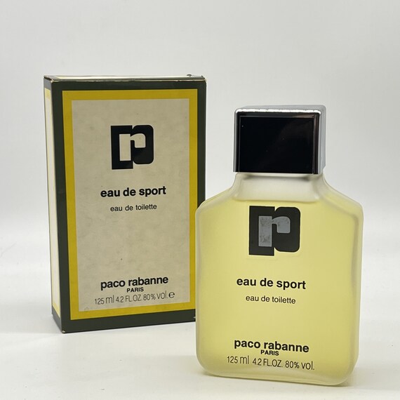 Eau De Sport 80s Paco Rabanne Eau De Toilette 125 Ml 4.2 Fl.oz. Splash not Spray Original Boxed Men s Fragrance Etsy UK