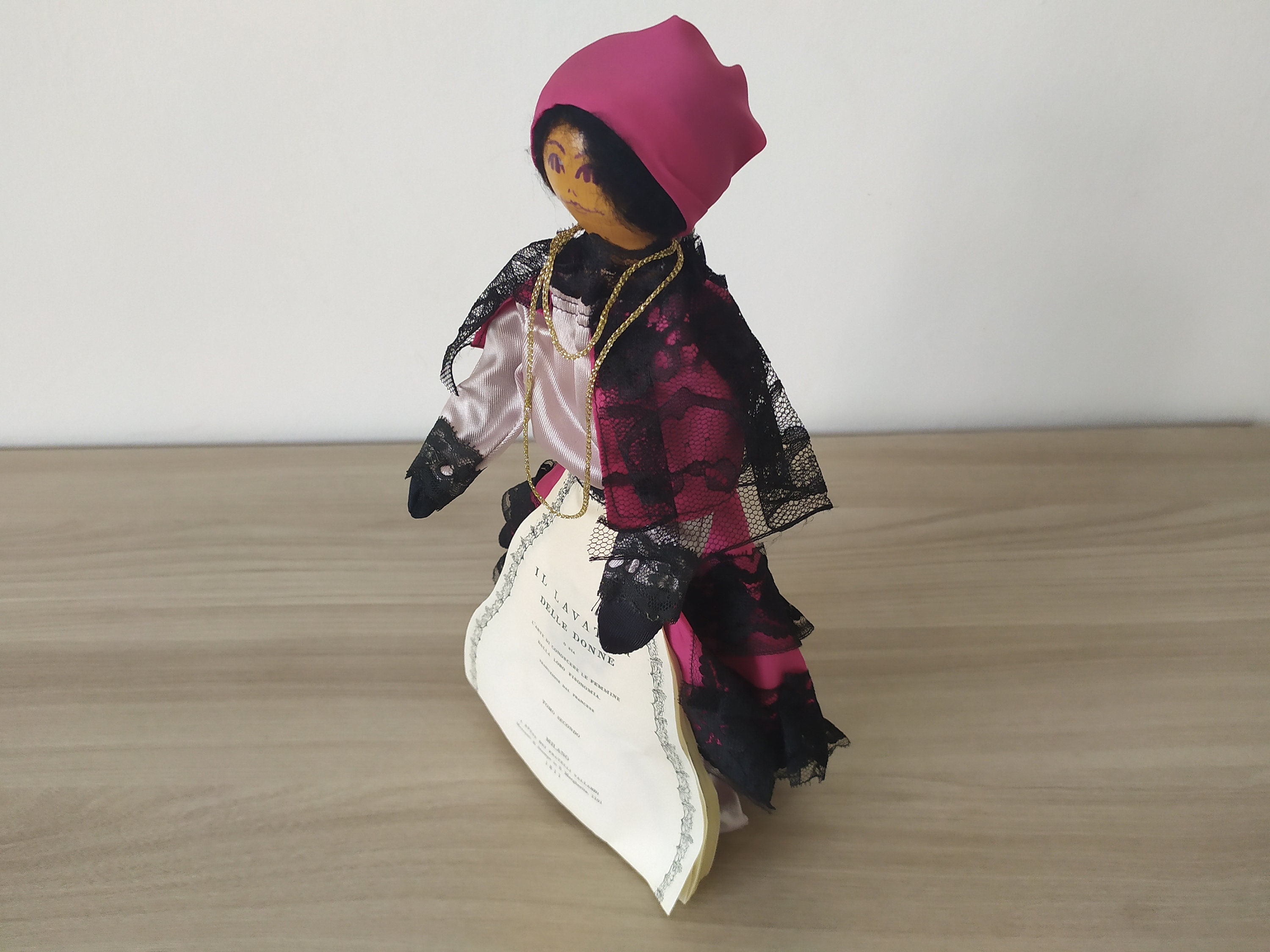 Vintage Wooden Doll Puppet Made and Painted by Hand - Etsy