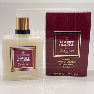 Habit Rouge 80s  After Shave Balm 100 ml/3.4 fl.oz. Splash (Not Spray) Batch Code UT63077G