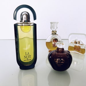 Four Small Factice Bottles, Various Dummy Poison, J' ai Osé, Bal a Versailles, La Nuit No perfume Inside image 7