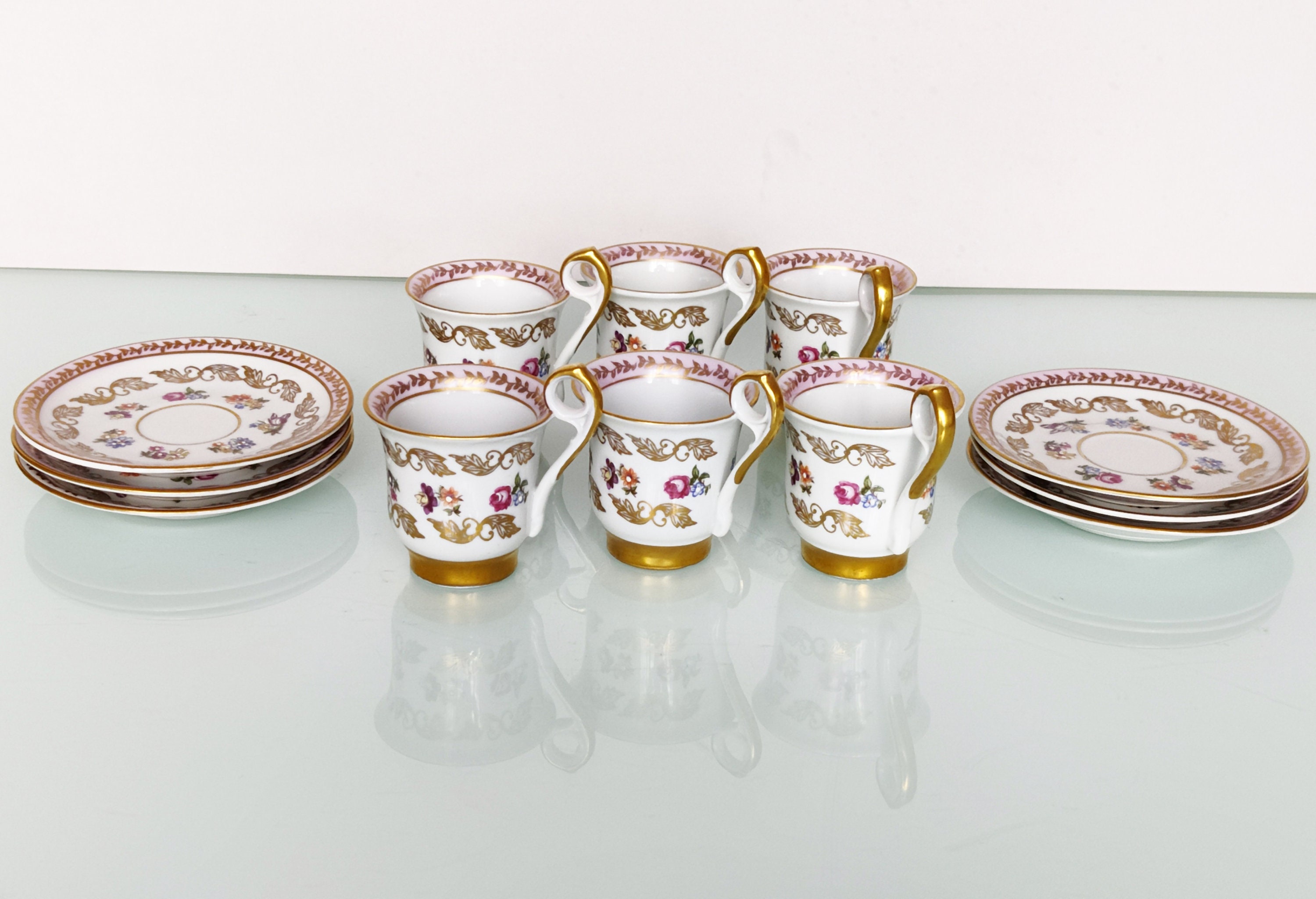 Vintage Porcelain Coffee Set German Porcelain Demitasse Coffee - Etsy