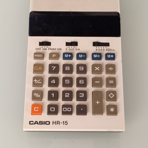 Casio calculator Mini printing calculator Vintage printing calculatore image 6