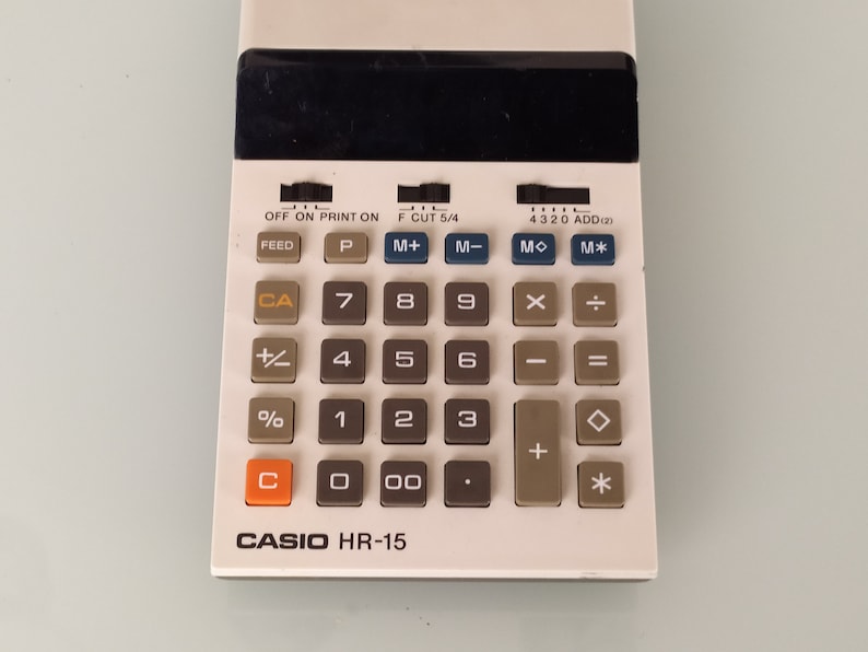 Casio calculator Mini printing calculator Vintage printing calculatore image 6