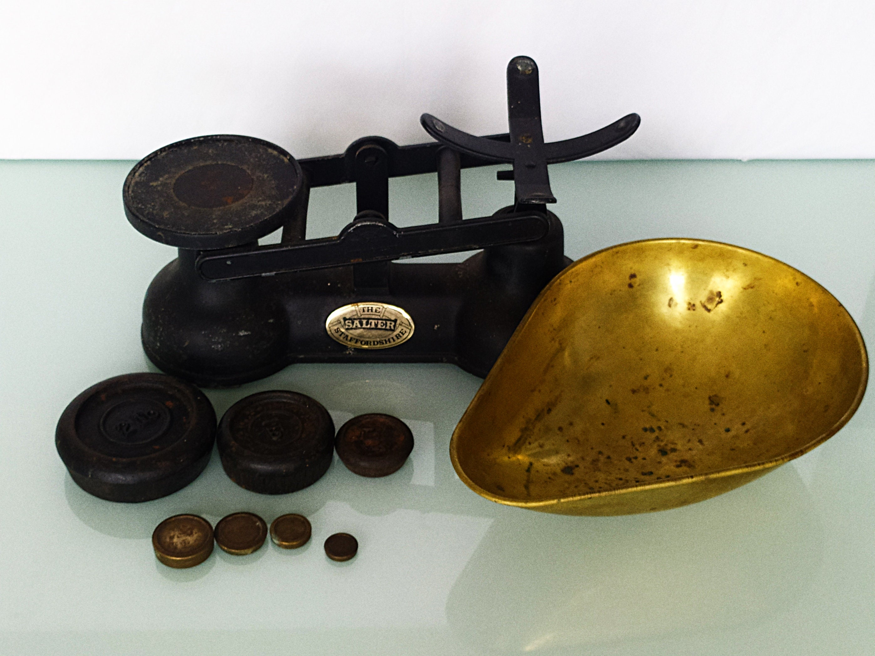 Vintage Scale Salter Staffordshire Cast Iron Kitchen Scale Mid Etsy UK