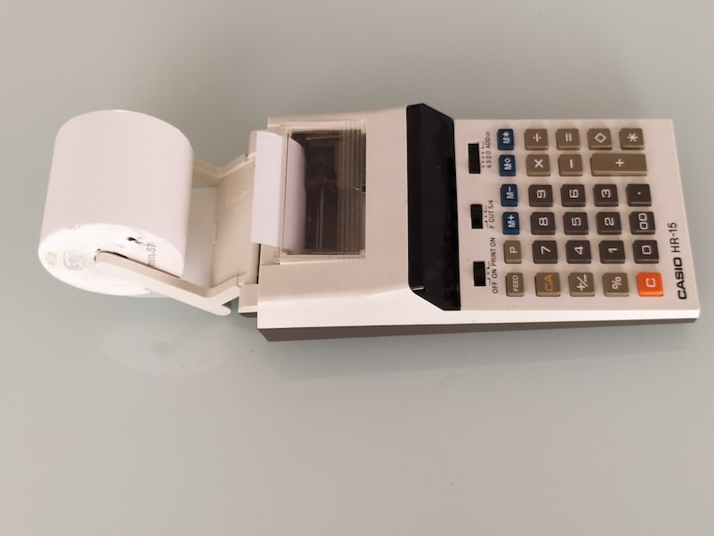 Casio calculator Mini printing calculator Vintage printing calculatore image 5