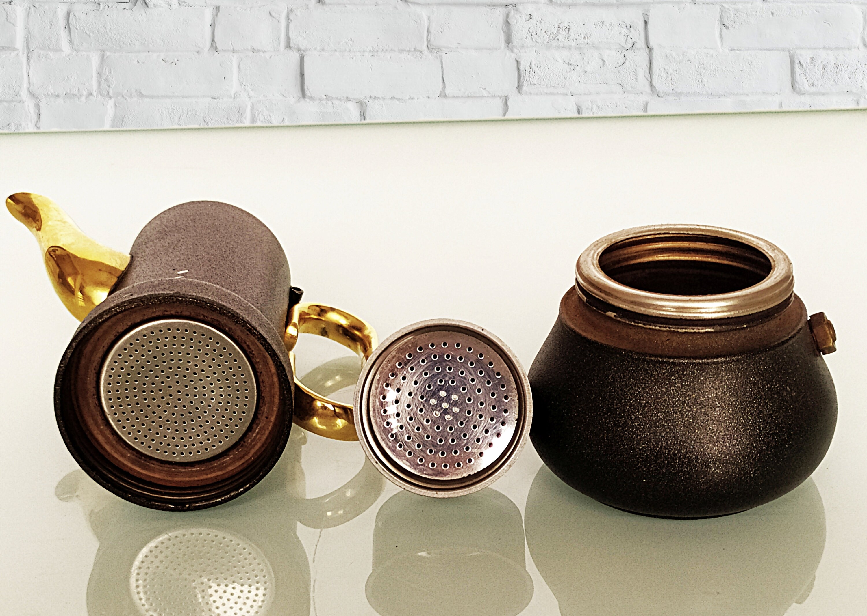 Small Vintage Coffee Maker Black Coffee Maker With Golden Etsy