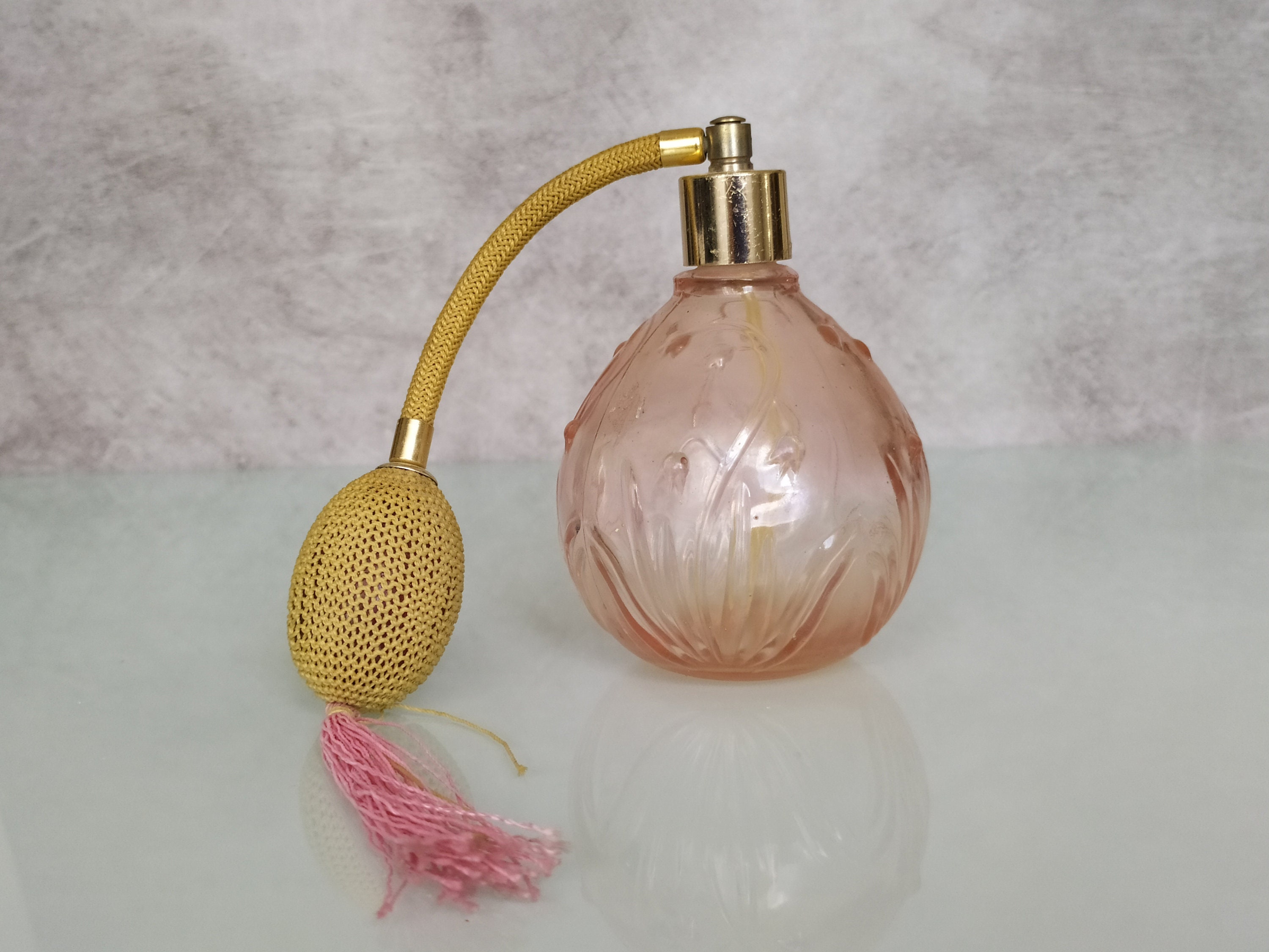 Vintage perfume bottle Dispenser perfume bottle Blown glass Etsy