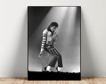 Michael Jackson Live Poster or Canvas 