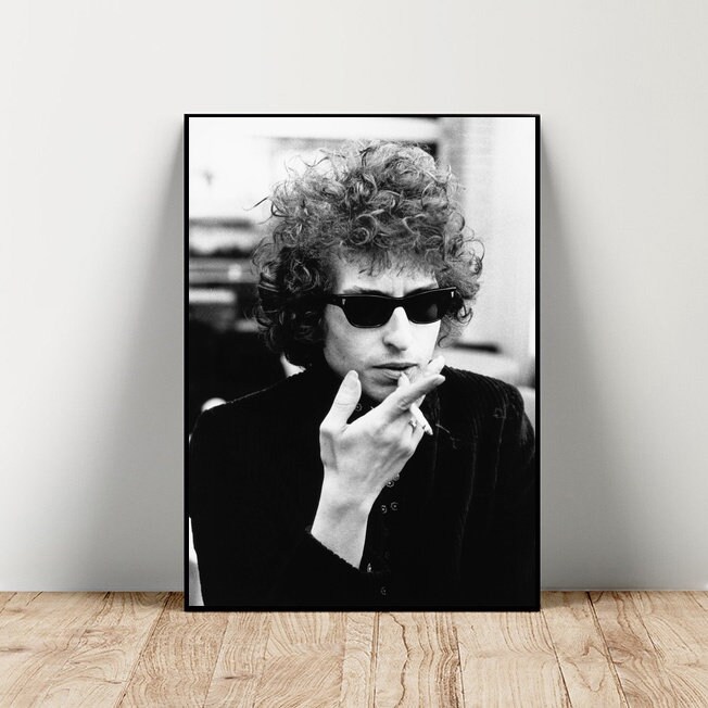 Bob Dylan Poster, Retro Music Poster