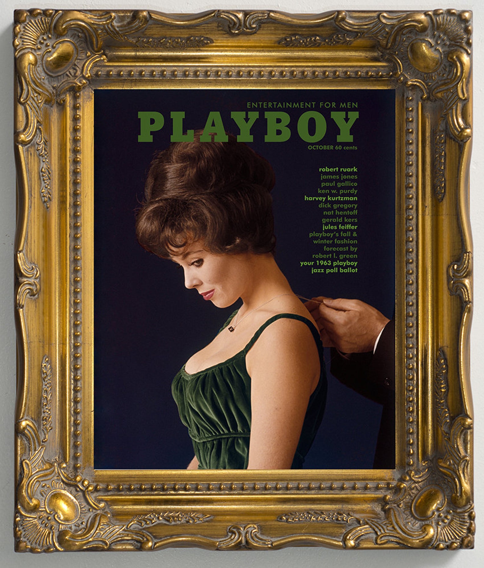 Vintage Playboy Poster '1962_10' Playboy art Etsy