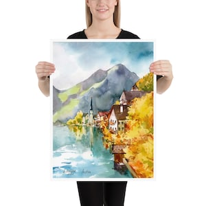 Austria Hallstatt Poster