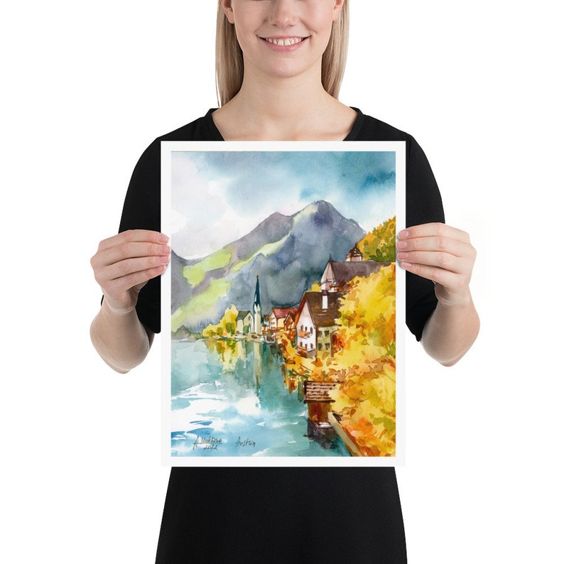 Austria Hallstatt Poster