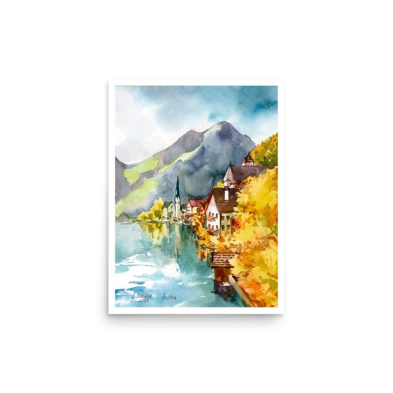 Austria Hallstatt Poster