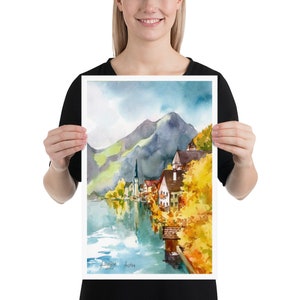 Austria Hallstatt Poster