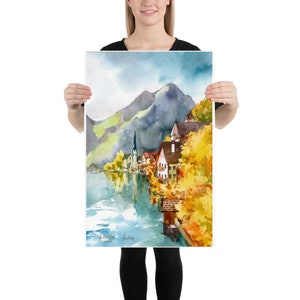 Austria Hallstatt Poster