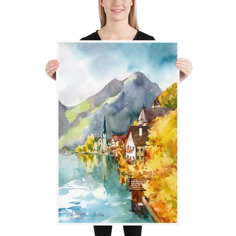 Austria Hallstatt Poster
