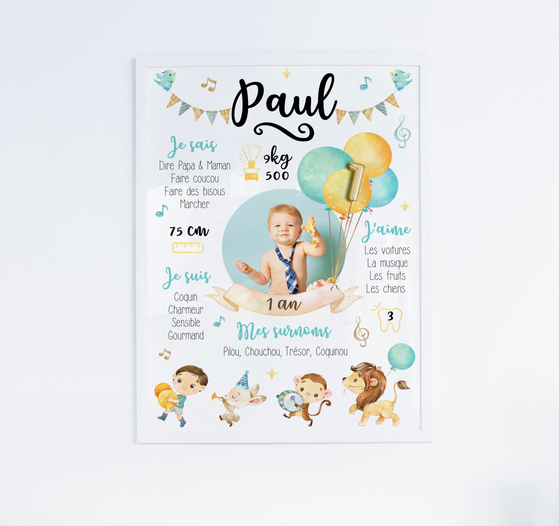 Affiche Anniversaire Paul