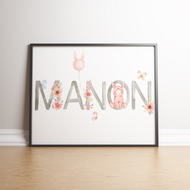 Affiche Prénom Manon