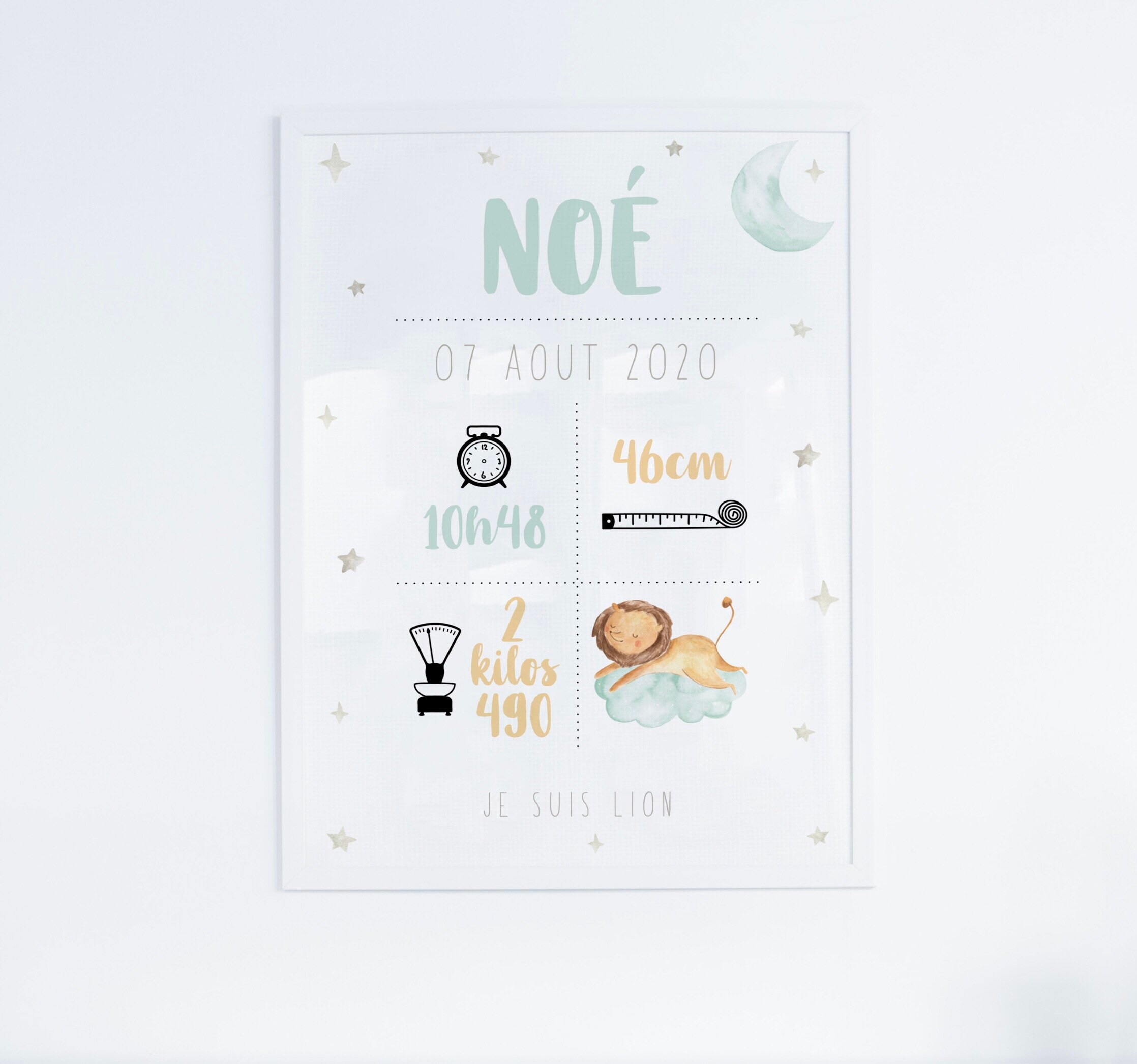 Affiche Naissance Noé