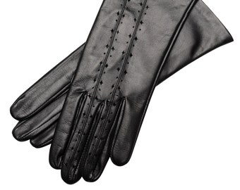 Ravello - Women's Leather Gloves in Black