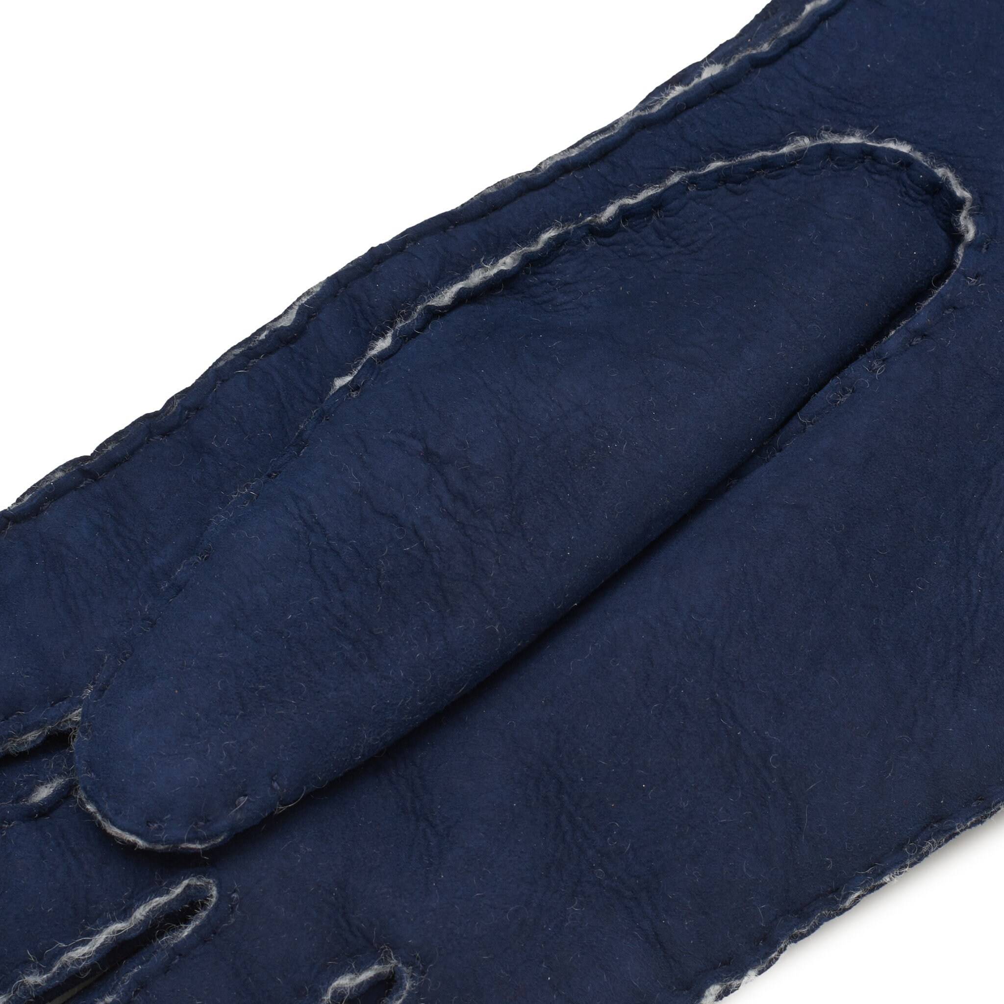 Madonna Women's Shearling Gloves in Navy Blue Sheepskin Etsy