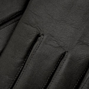 Marsala Women's Leather Gloves in Black Nappa Leather image 3