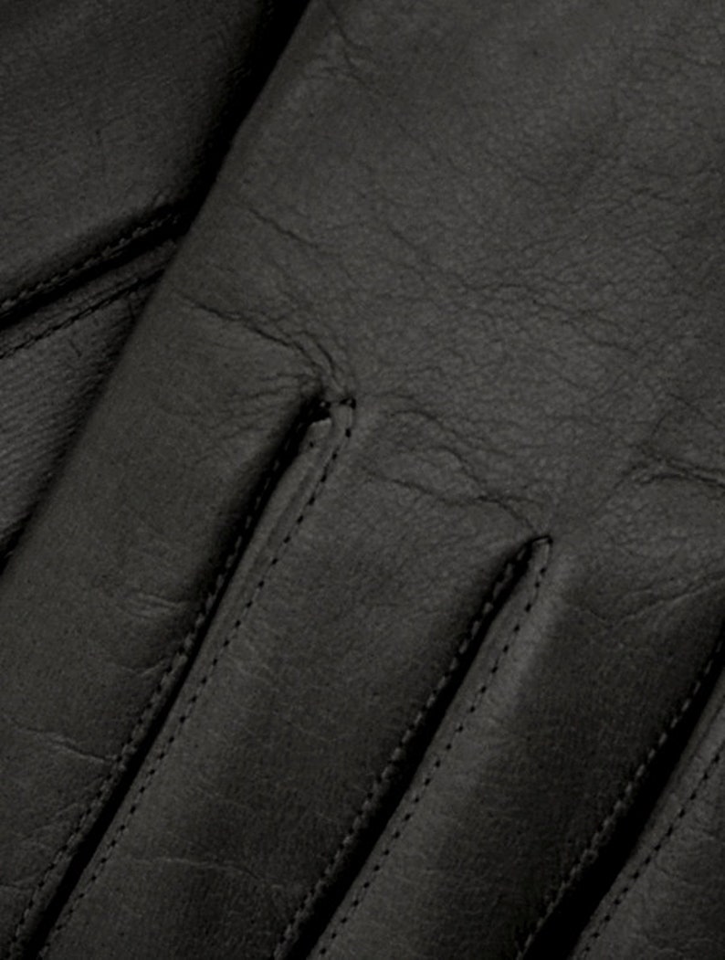 Marsala Women's Leather Gloves in Black Nappa Leather image 3