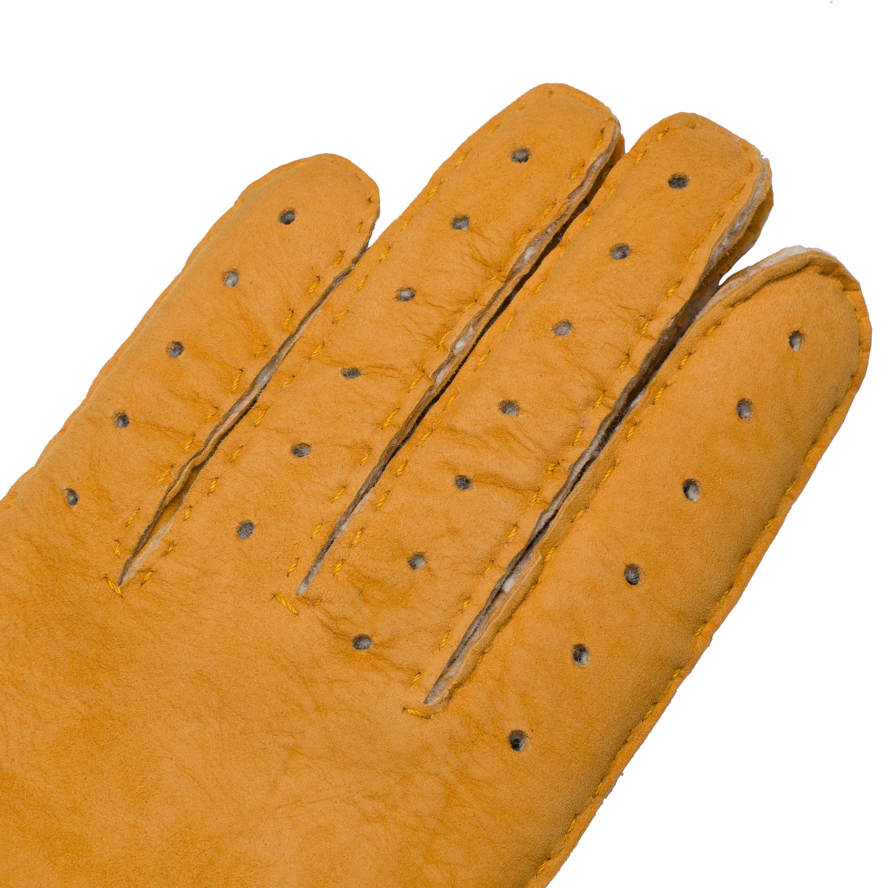 Sella Nevea Women's Shearling Gloves in Yellow Cab Etsy