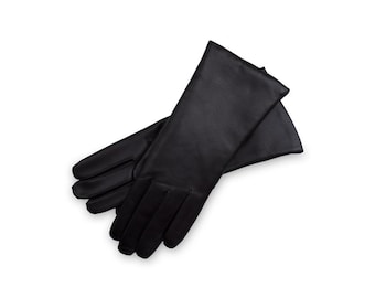 Barletta - Women&#39;s Black Touchscreen Compatible Leather Gloves