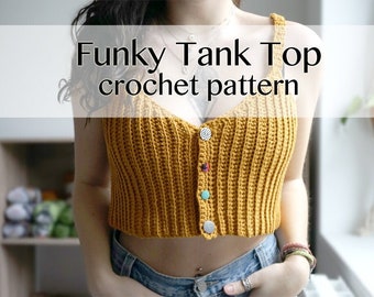 Funky Tank Top Crochet Pattern