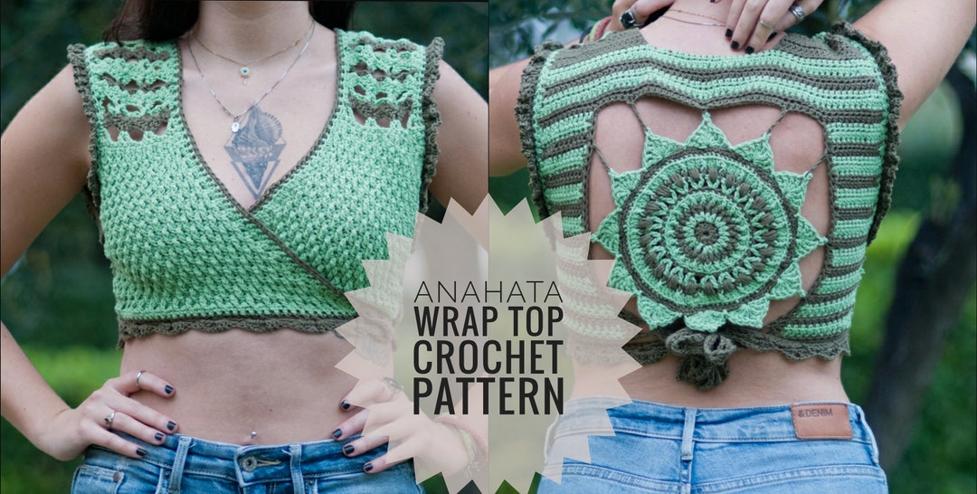 Anahata Wrap Top: 4th Heart Chakra Inspired Crochet Pattern - Etsy