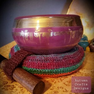 Tibetan Singing Bowl Cushion: Crochet Pattern image 5