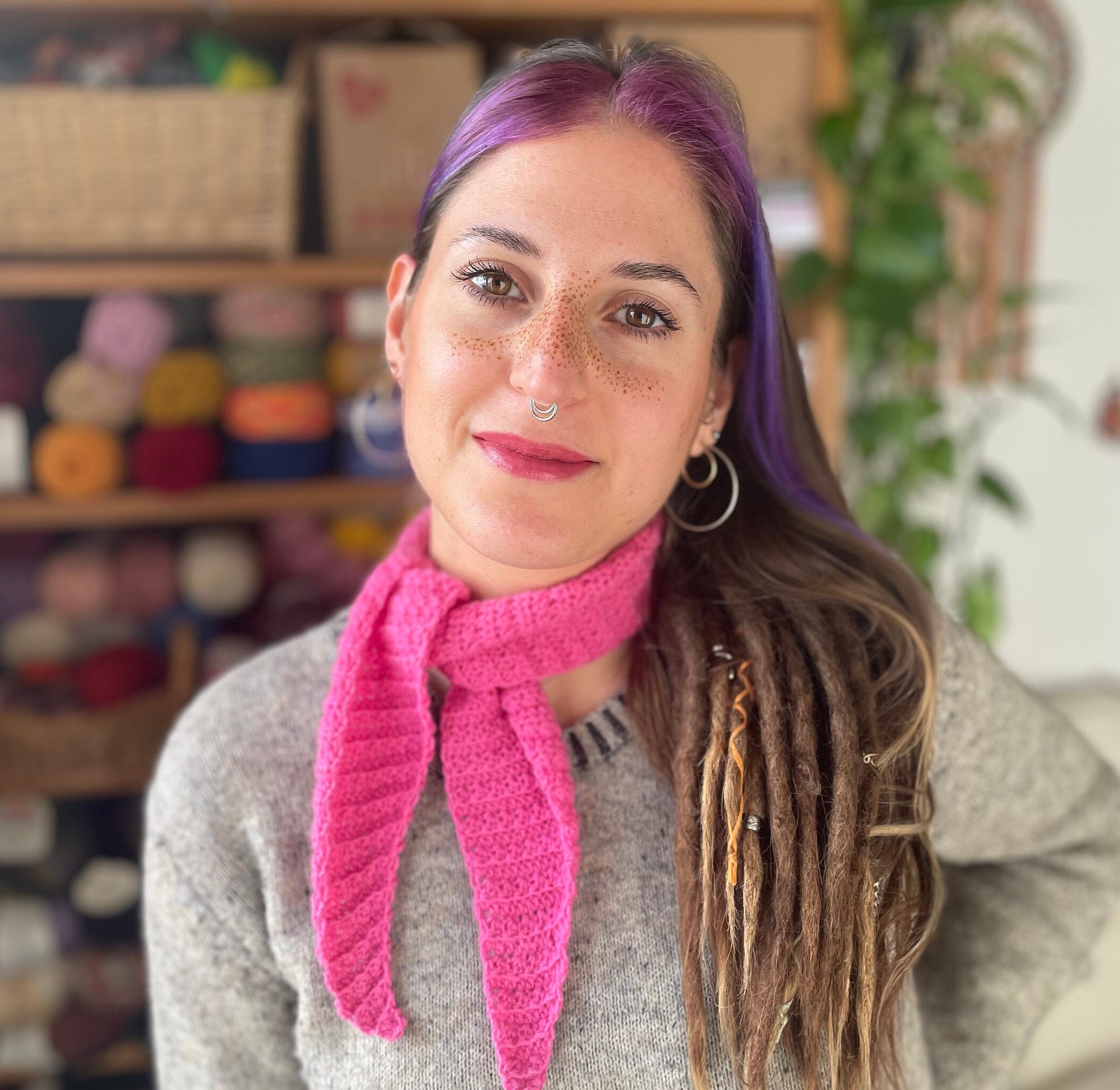 Crochet Mini Scarf/ Neckerchief - Simplified Written Pattern - Etsy