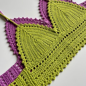 Picot Crochet Crop Top, Crochet Boho Top - Simplified Written Pattern image 6