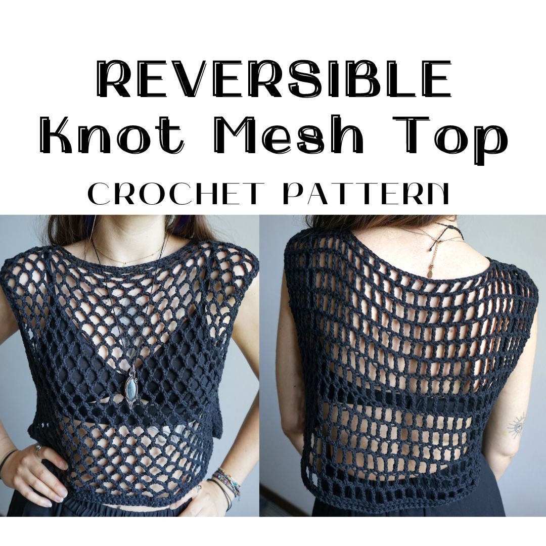 Black Crochet Top - Etsy Black Crochet Top - Etsy