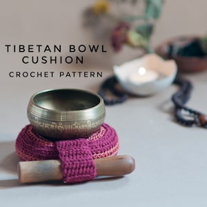 Tibetan Singing Bowl Cushion: Crochet Pattern image 1