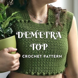 Demetra Tee Top Crochet Pattern
