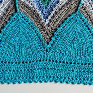 Picot Crochet Crop Top, Crochet Boho Top - Simplified Written Pattern image 8