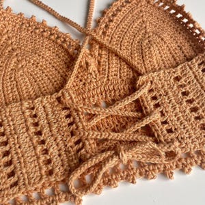 Picot Crochet Crop Top, Crochet Boho Top - Simplified Written Pattern image 5