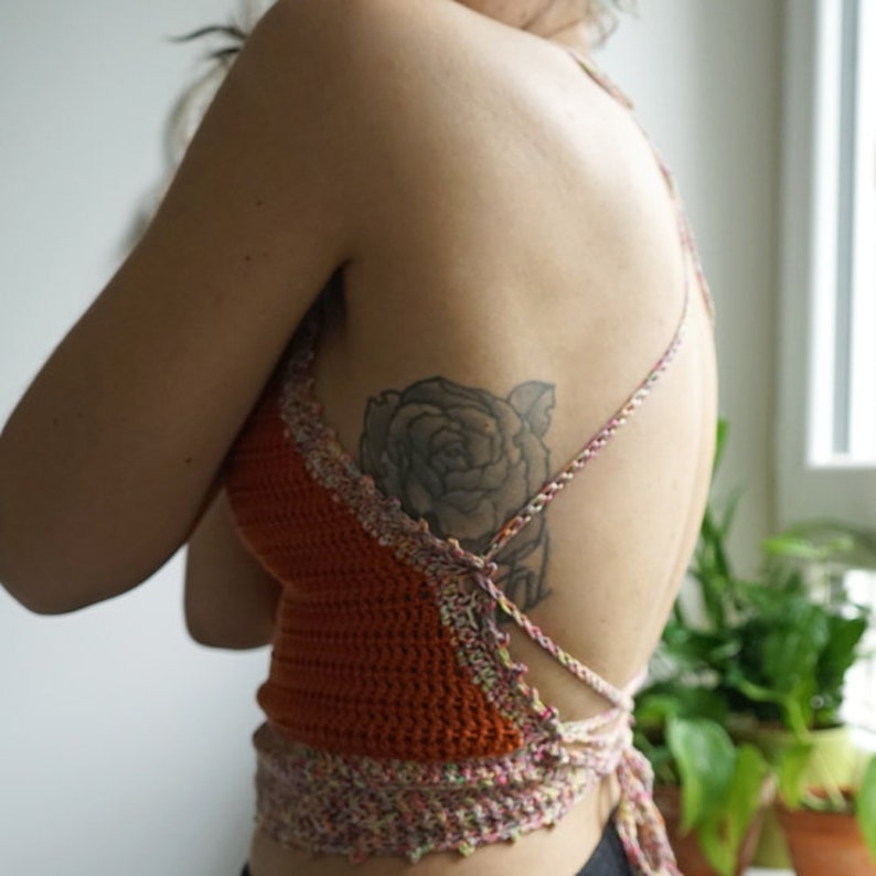 Laced Up Top Corset Crochet Pattern image 8