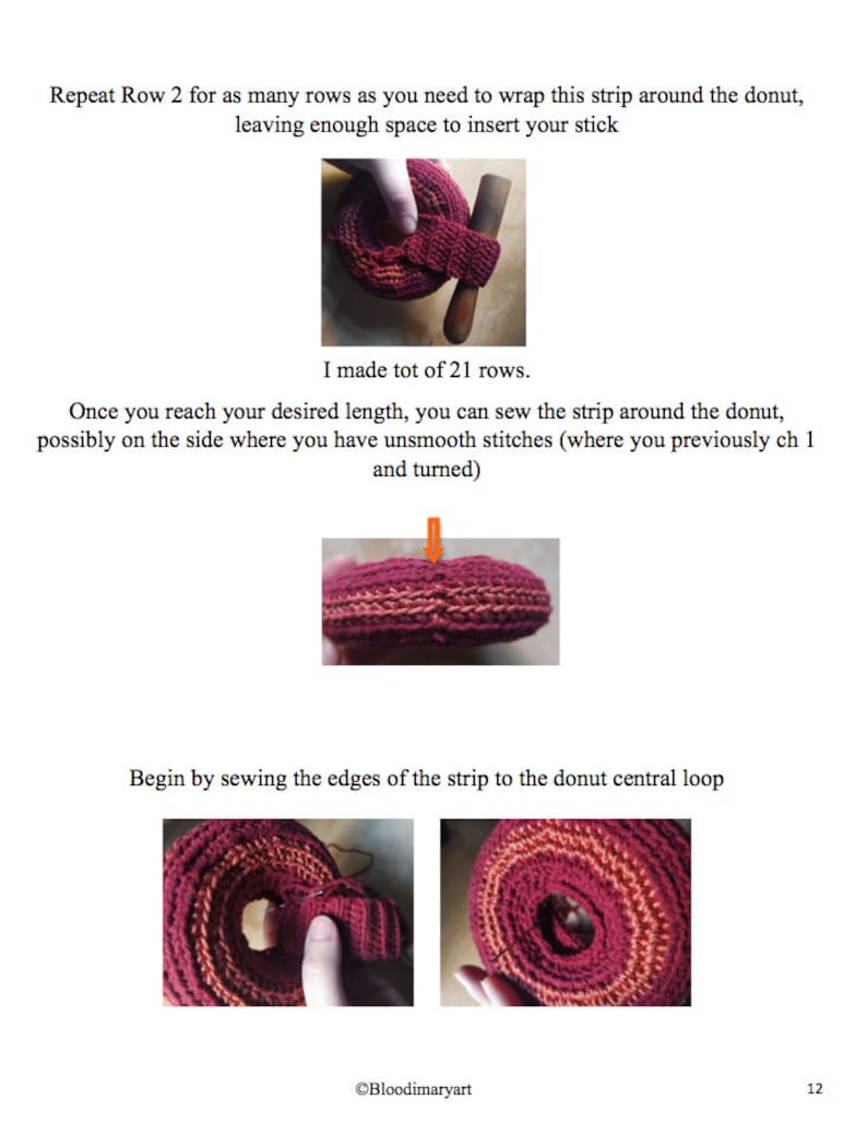 Tibetan Singing Bowl Cushion: Crochet Pattern image 8