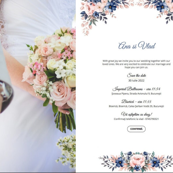 Enjoy a Romantic Wedding with this Printable Floral Invitation Suite