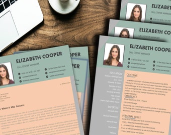 Call Center Resume Etsy