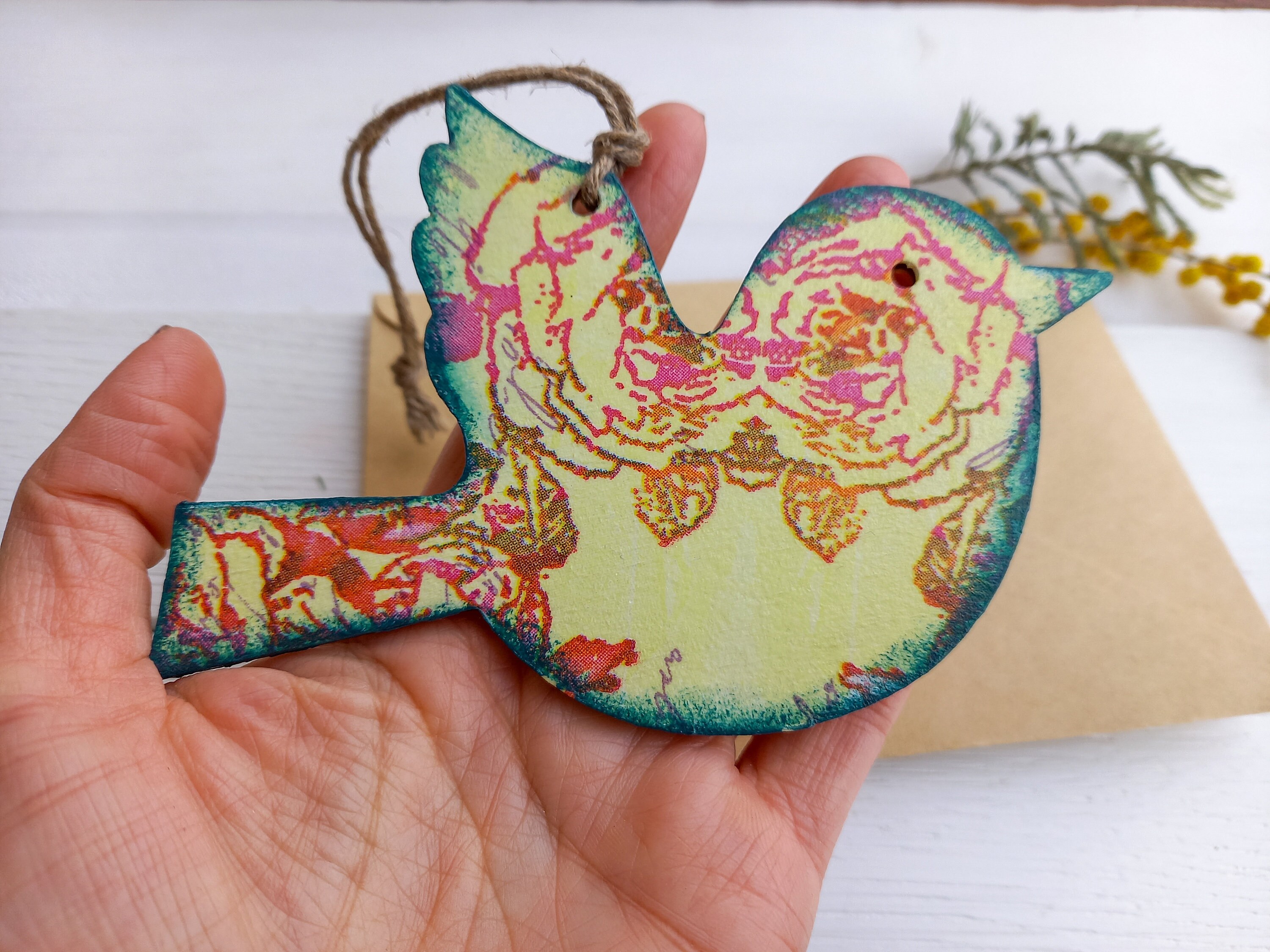 Paredes de madera de pájaro arte decoraciones de Pascua para | Etsy