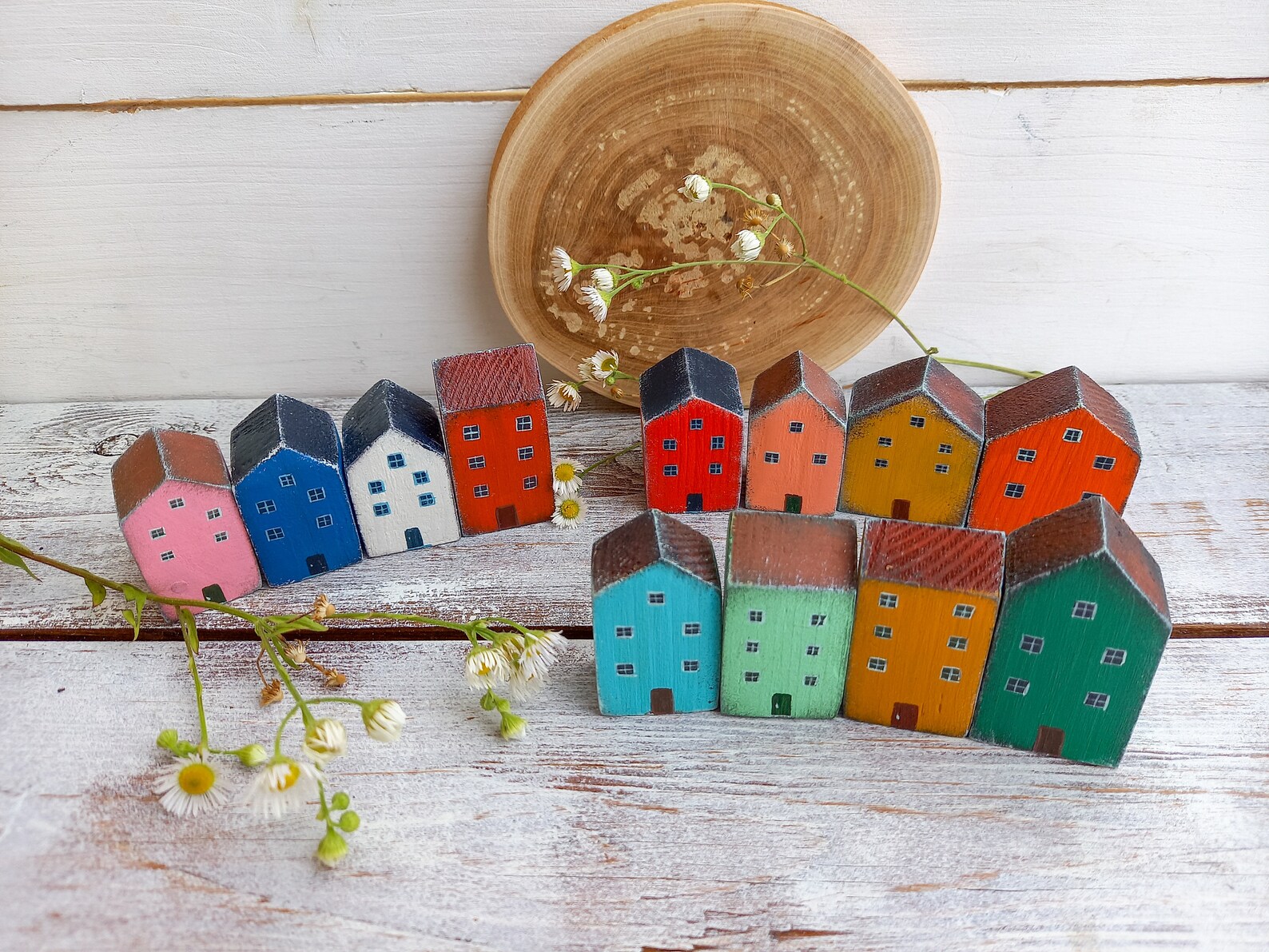 Kleine Häuschen Dekoration Kleine Holzhäuser Ornamente für Etsy