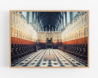 Albi Cathedral Choir Print, Gothic Architecture, France Travel Photography (Digital Download)