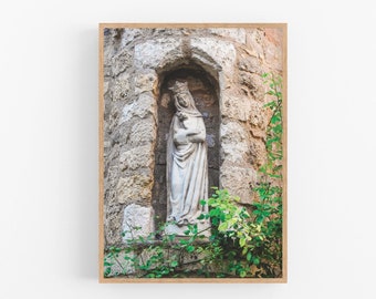 Printable wall art, Madonna and Child print, Virgin Mary, Religious art in France, Home interior pictures, Catholic gifts, Instant download