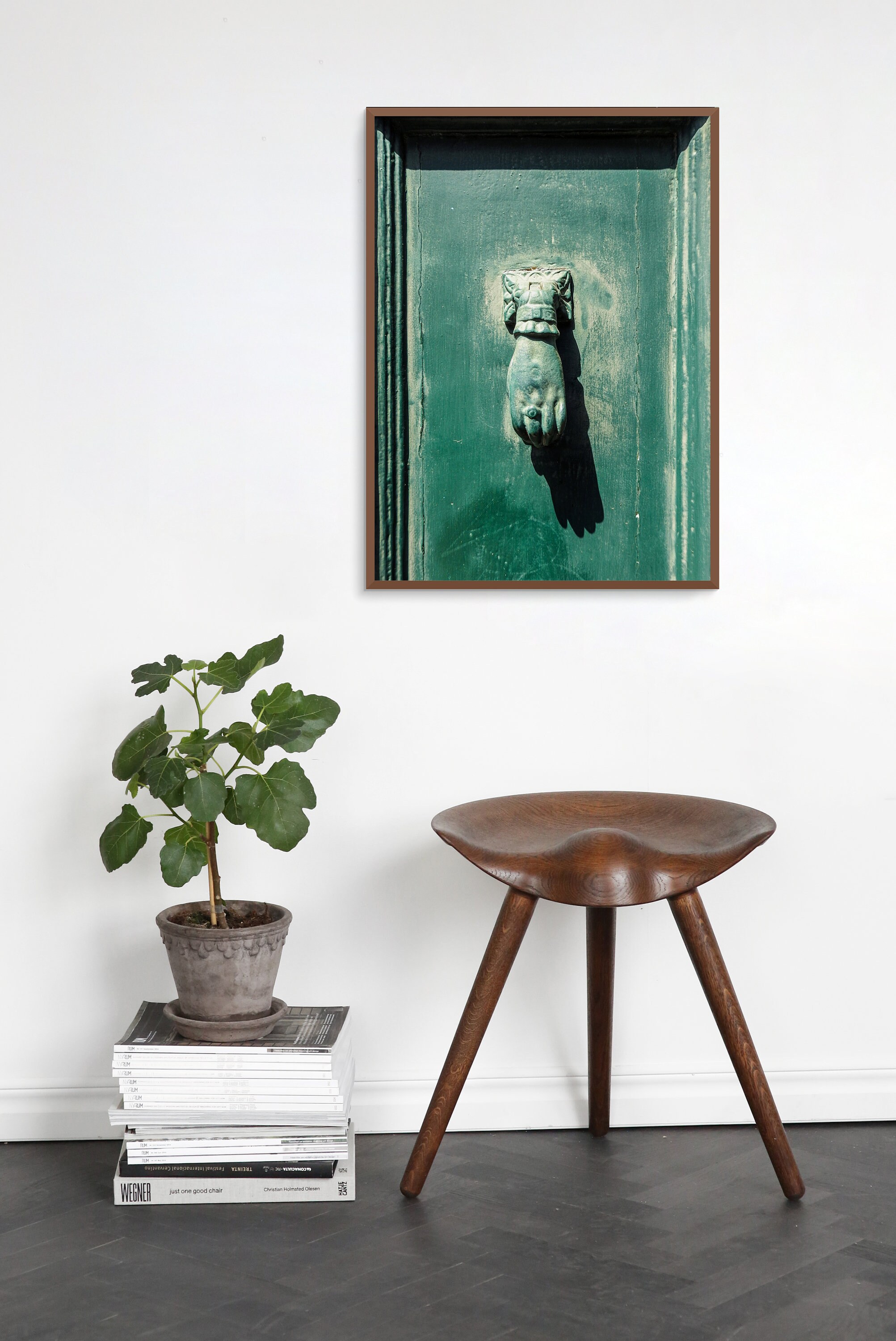 Set of 2 Downloadable Prints Green Vintage Door Wall Art Etsy